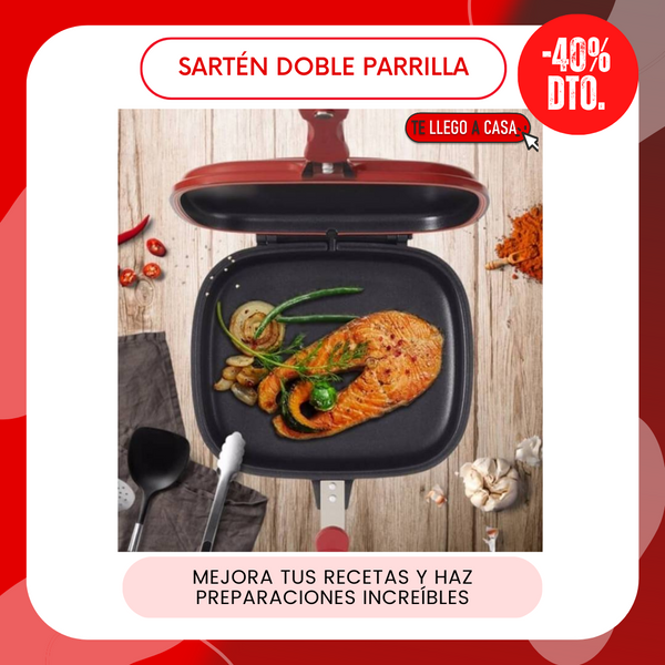 Sarten doble parrilla 40% OFF