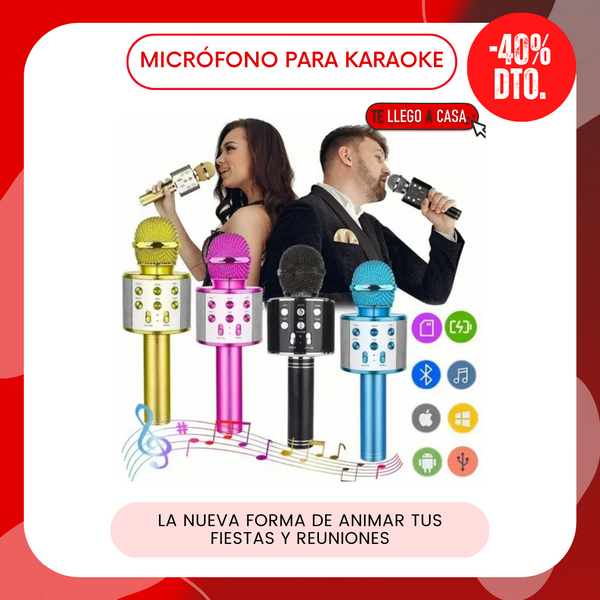 Microfono para karaoke 40% OFF