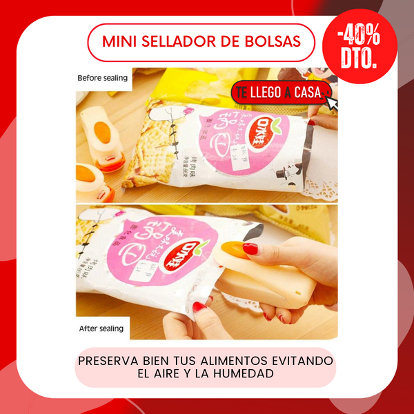 Mini sellador de bolsas 40% OFF