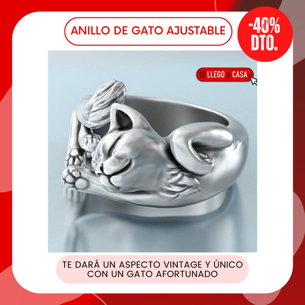 Anillo de gato ajustable 40% OFF