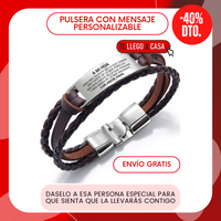 Pulsera con mensaje 40% OFF