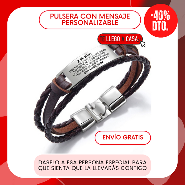 Pulsera con mensaje 40% OFF