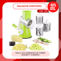 Rallador giratorio multifuncional 40% OFF
