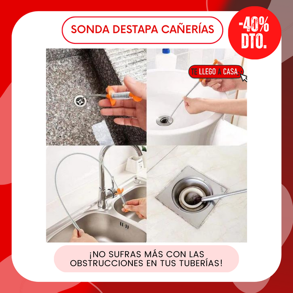 Sonda destapa cañerias 40% OFF
