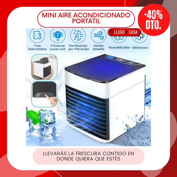 Mini aire acondicionado portatil 40% OFF