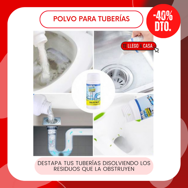 Polvo para tuberías Wild Tornado 40% OFF