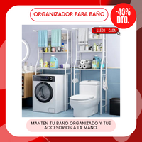 Organizador de baño 40% OFF