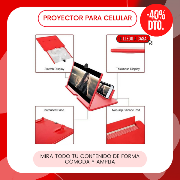Proyector para celular 40% OFF