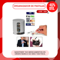 Organizador semanal de pastillas 40% OFF