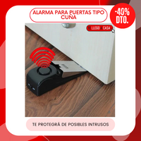Alarma para puerta tipo cuña 40% OFF