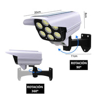 Lampara solar con camara disuasoria 40% OFF