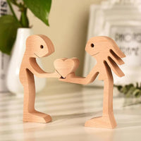 Figuritas artesanales en madera 40% OFF