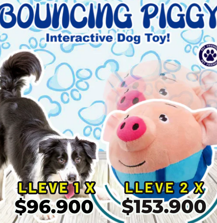 BOUNCING PIGGY™EL JUGUETE QUE TU PERRO AMARÁ