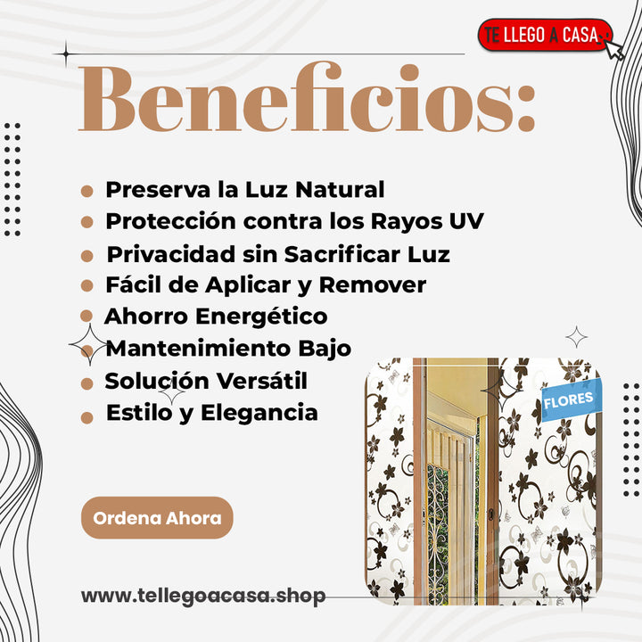 DecoFrost™ ¡Ilumina con Privacidad, Decora con Estilo!