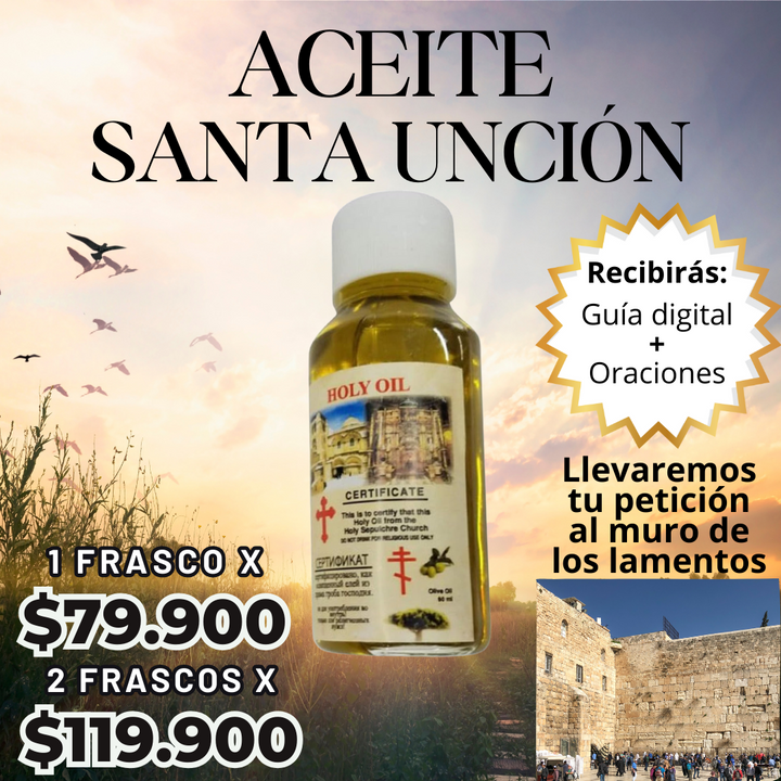 Aceite de la Santa Unción™️ De Tierra Santa a tu Hogar