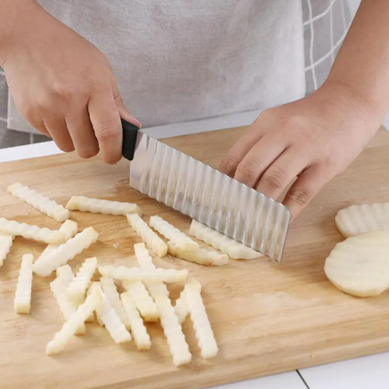 Cuchillo corta ondas Pro™️ Tus alimentos rizados en segundos