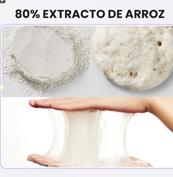 Mascarilla Coreana de arroz™ luce una piel radiante