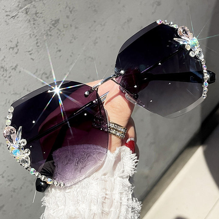 Gafas de sol con diamantes