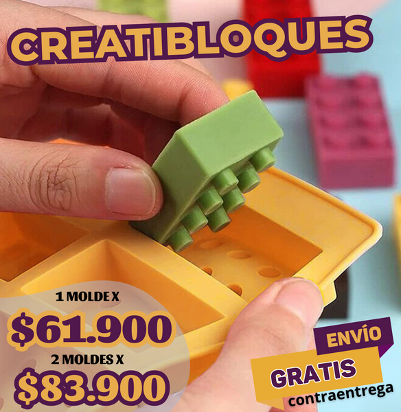CreatiBloques: Moldes de silicona de LEGO