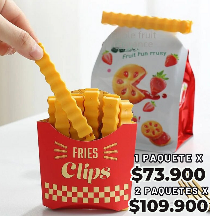 Fries Clips™️ Asegura tus alimentos y los mantiene frescos