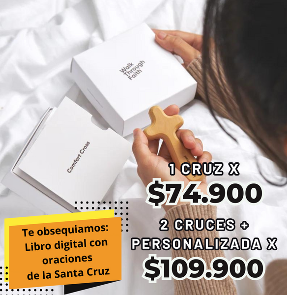 Cruz de confort de Tierra Santa™️ Descubre la Paz y el Consuelo
