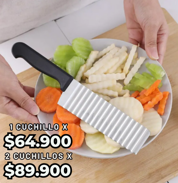 Cuchillo corta ondas Pro™️ Tus alimentos rizados en segundos