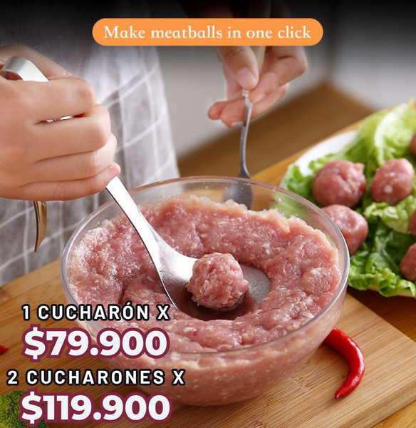 Cucharón MoldeaFácil™️ Prepara deliciosas albondigas