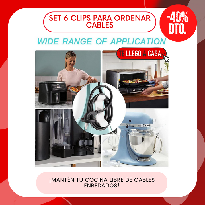 Clips para ordenar cables