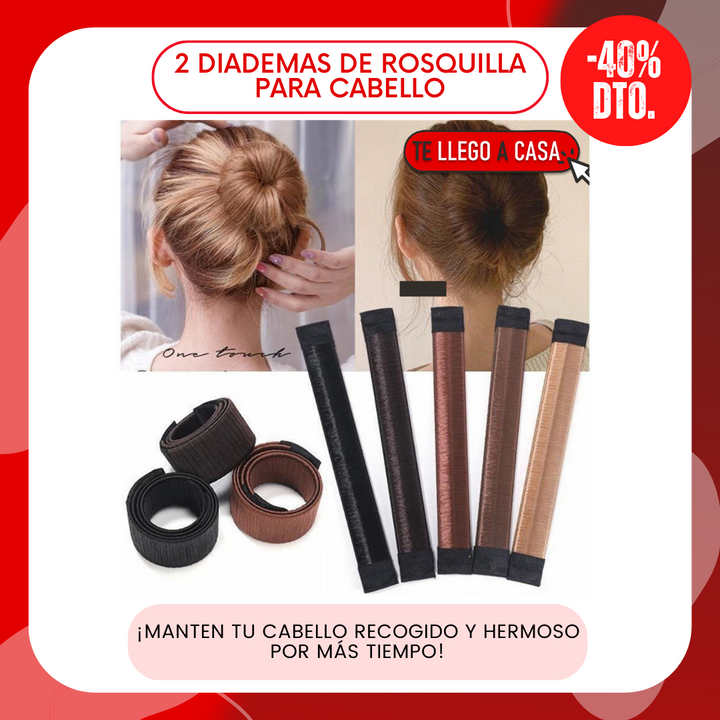 Diadema de rosquilla para cabello