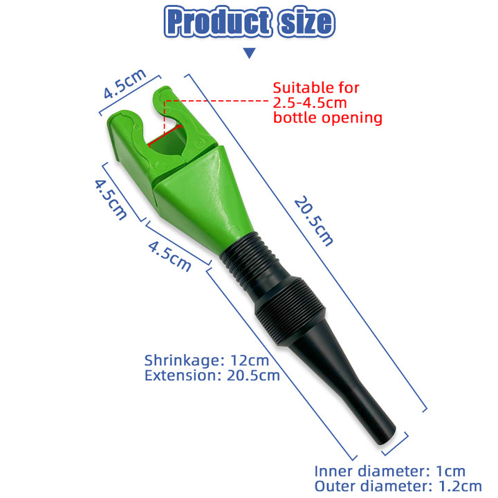 Embudo FlexiFlow™️ Transfiere liquidos de cualquier botella