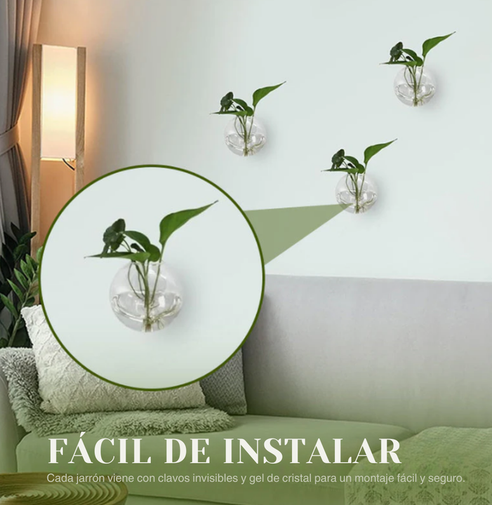 Jarrón de pared moderno ™ Dale un toque único a tus plantas