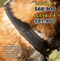 Collar de cuero para tu mascota™ Dale a tu perro el collar que merece