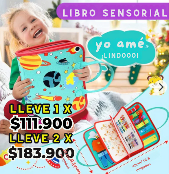 Libro Sensorial Montessori™ Aprendizaje para niños