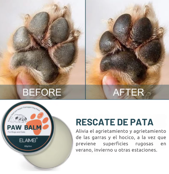 Natural Paw™ Bálsamo Reparador para las patitas de tu mascota