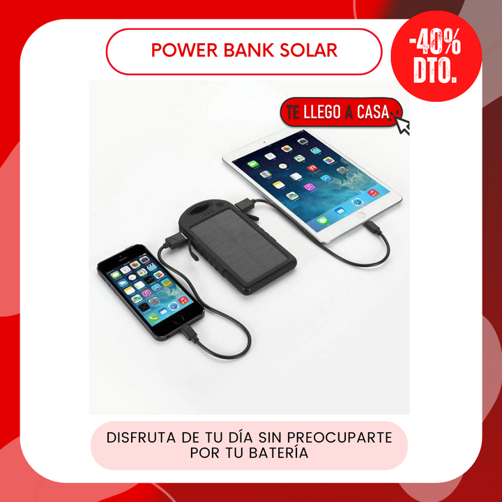 Power Bank Solar 40% OFF