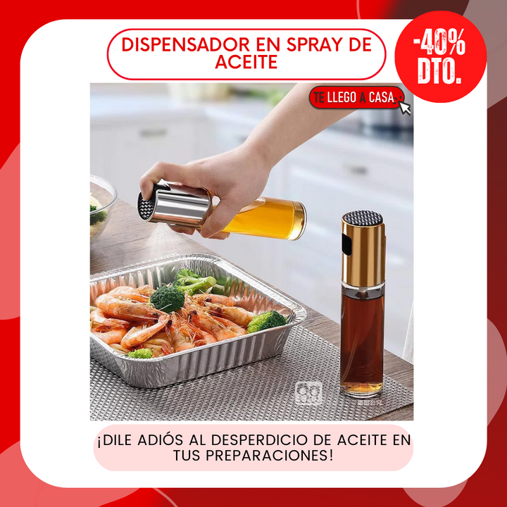 Dispensador en spry de aceite 40% OFF