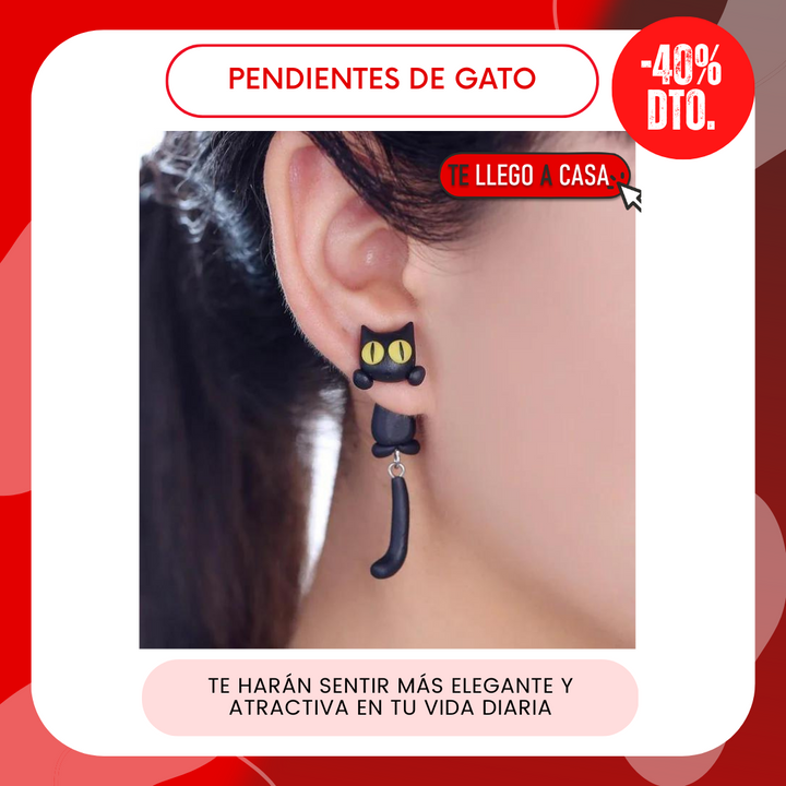 Pendientes de gato 40% OFF