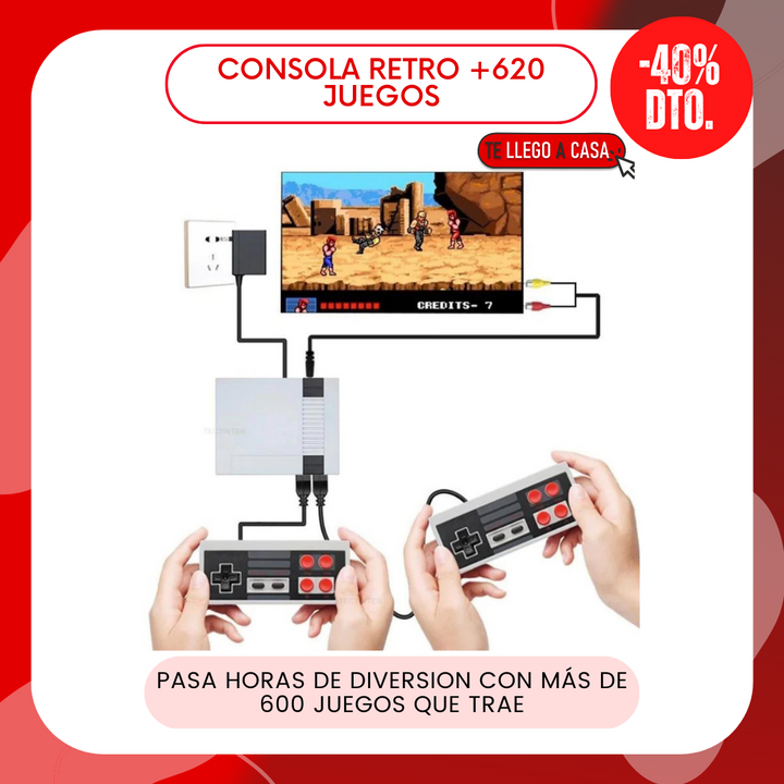 Consola retro +620 juegos