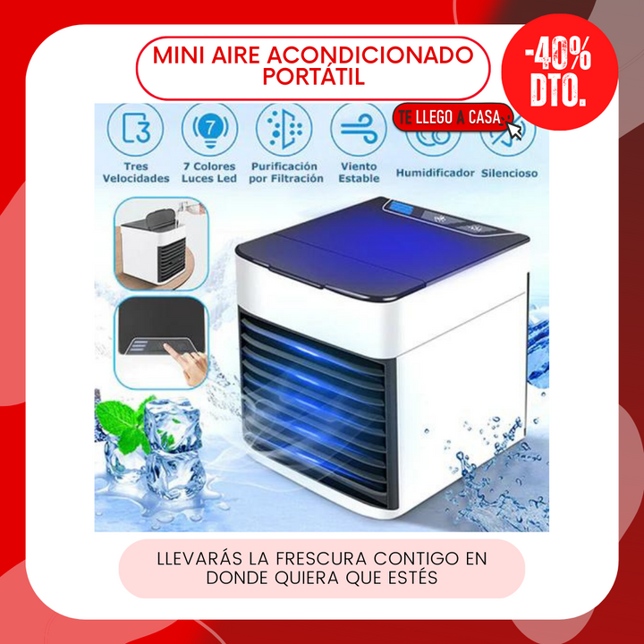Mini aire acondicionado portatil 40% OFF